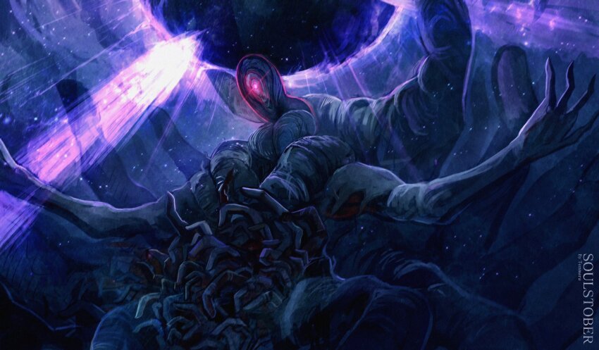 casting_spell, commentary, elden_ring, elden_ring:_shadow_of_the_erdtree, eldritch_abomination, english_commentary, glint, glowing