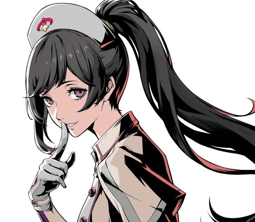 1girl, marian_(p5x), miyashita_minami, official_art, persona, persona_5, persona_5:_the_phantom_x, ponytail