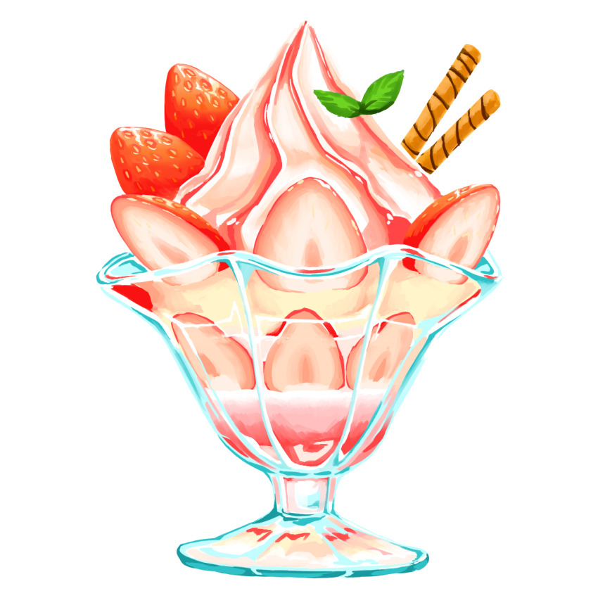 food, food_focus, fruit, highres, ice_cream, no_humans, original, senya_(user_wnxt8752)