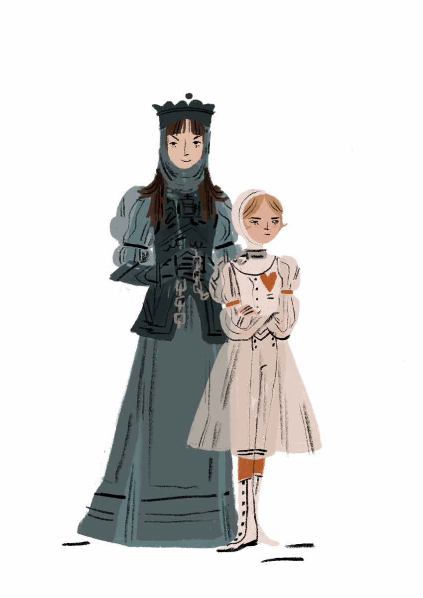 2girls, absurdres, armor, black_armor, black_eyes, blonde_hair, blunt_bangs, board_game