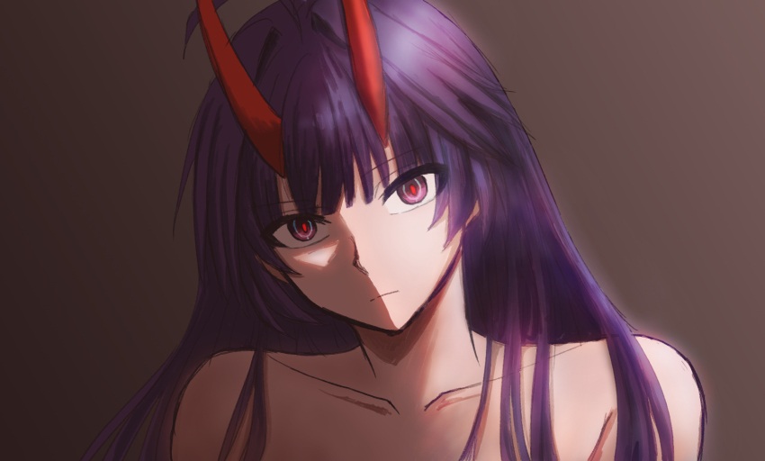 1girl, brown_background, closed_mouth, collarbone, commentary_request, head_tilt, highres, honkai_(series)