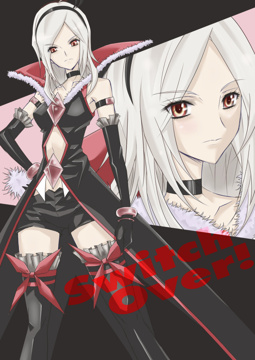 00s, 1girl, bad_id, bad_pixiv_id, black_neckwear, black_shorts, bow, brown_eyes