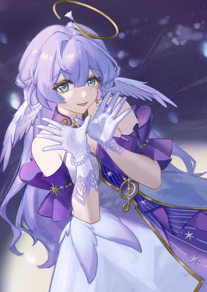 1girl, absurdres, aqua_eyes, arin_(aaua8438), bare_shoulders, blue_hair, collar, detached_sleeves