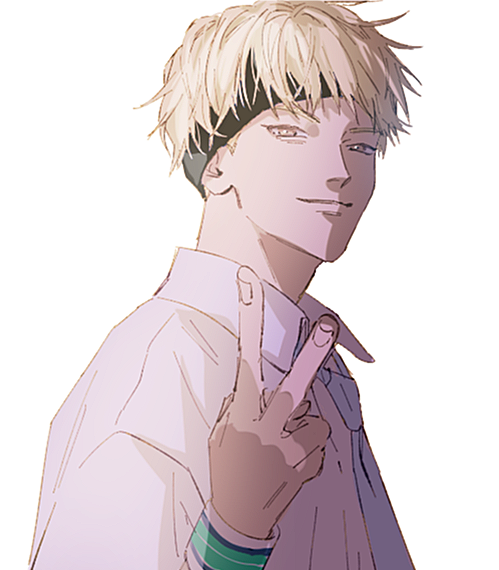 1boy, black_headband, blonde_hair, blue_necktie, closed_mouth, collared_shirt, headband, hoshi_(seventeen)