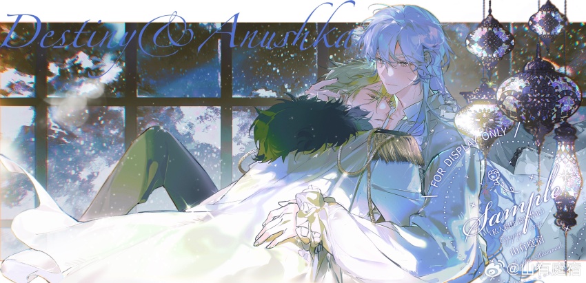 absurdres, anouchka_cash, becoming_a_god_in_the_zerg_world_by_livestreaming_bl_novels, blonde_hair, epaulettes, grey_hair, hair_between_eyes, highres