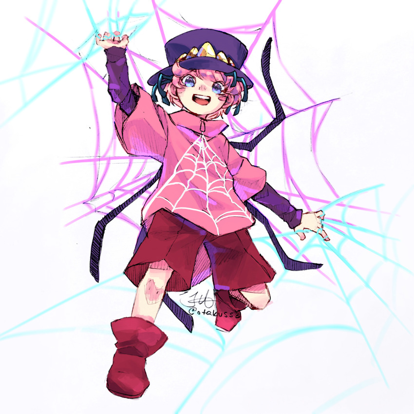 1boy, blue_eyes, blush_stickers, boots, cargo_shorts, collared_jacket, commentary, copy_ability