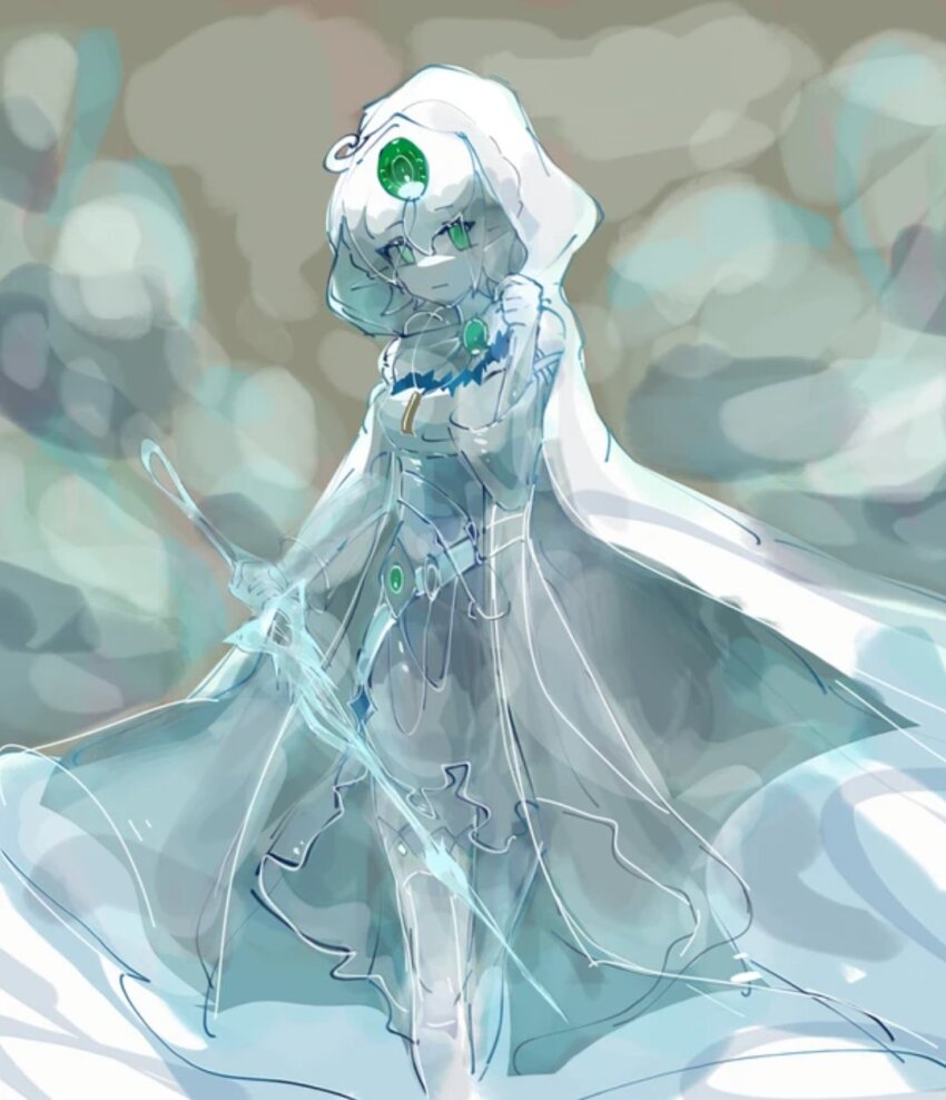 1girl, artist_name, artist_request, female_focus, green_eyes, highres, holding, holding_sword