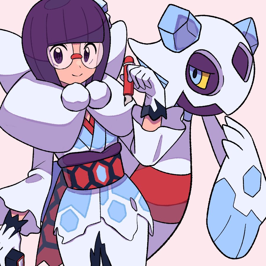 1girl, blue_eyes, blunt_bangs, bob_cut, closed_mouth, colored_sclera, commentary, froslass