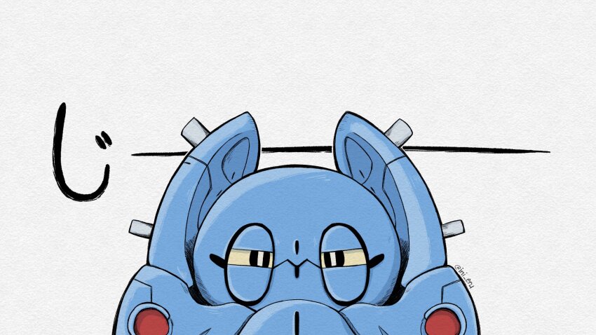 1other, armor, blue_armor, commentary, english_commentary, highres, ini_eru, looking_at_viewer