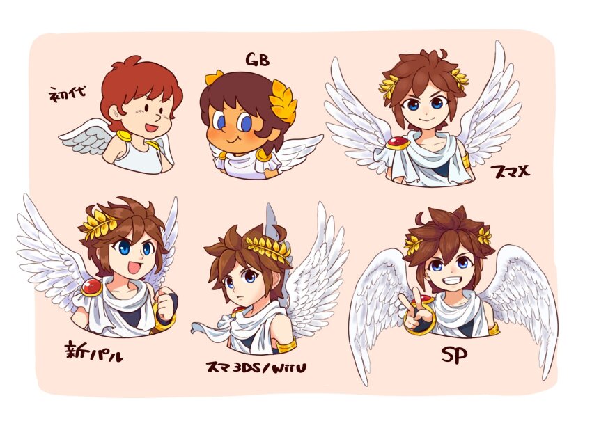 1980s_(style), 1990s_(style), :>, :d, :t, ahoge, alternate_art_style, androgynous