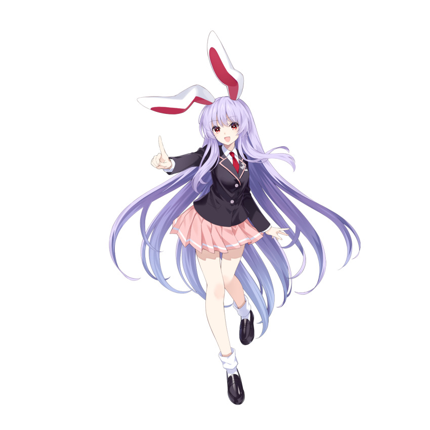 1girl, animal_ears, black_jacket, blazer, collared_shirt, highres, hirano_katsuyuki, jacket