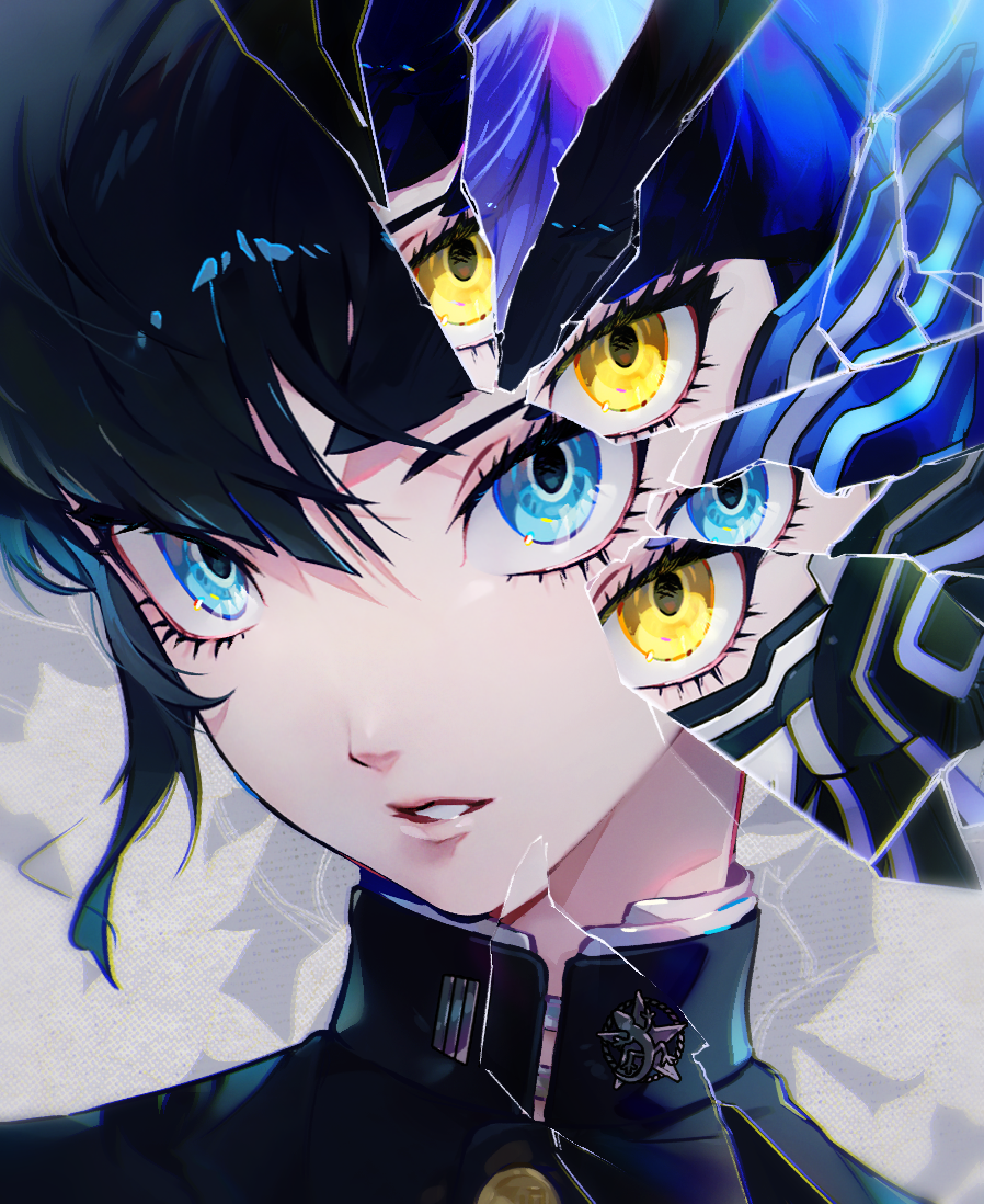 1boy, protagonist_(aogami_nahobino)_(smtv), protagonist_(smtv), protagonist_(student)_(smtv), protagonist_(tsukuyomi_nahobino)_(smtv), shin_megami_tensei, shin_megami_tensei_v, shin_megami_tensei_v:_vengeance, tagme, themoonrabbit