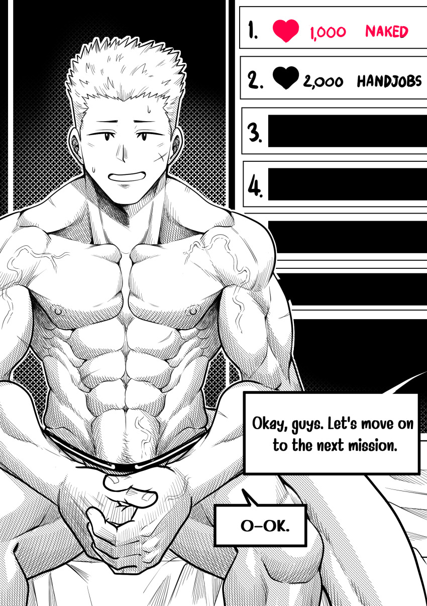 1boy, abs, absurdres, aged_up, alternate_hairstyle, boku_no_hero_academia, highres, looking_at_viewer