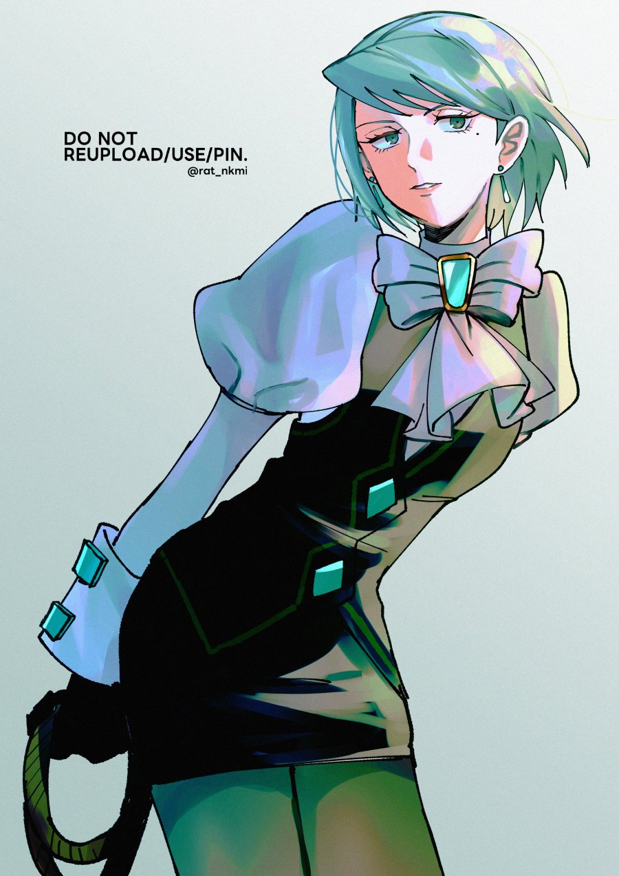 1girl, ace_attorney, ascot, black_gloves, blue_eyes, blue_hair, earrings, franziska_von_karma