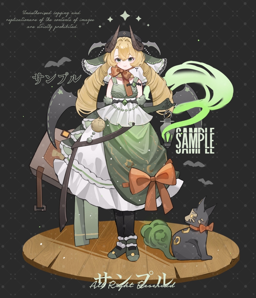 1girl, absurdres, alternate_costume, bare_shoulders, beret, black_background, black_cat, black_hat