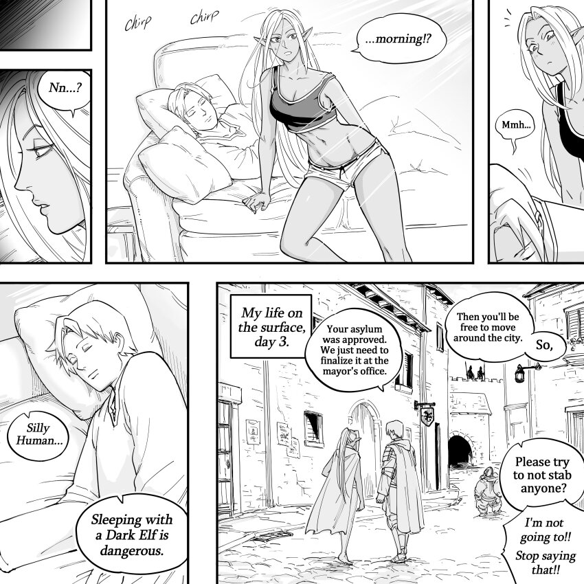 1boy, 1girl, absurdres, bb_(baalbuddy), breasts, brother_and_sister, brother_and_step-sister, couch