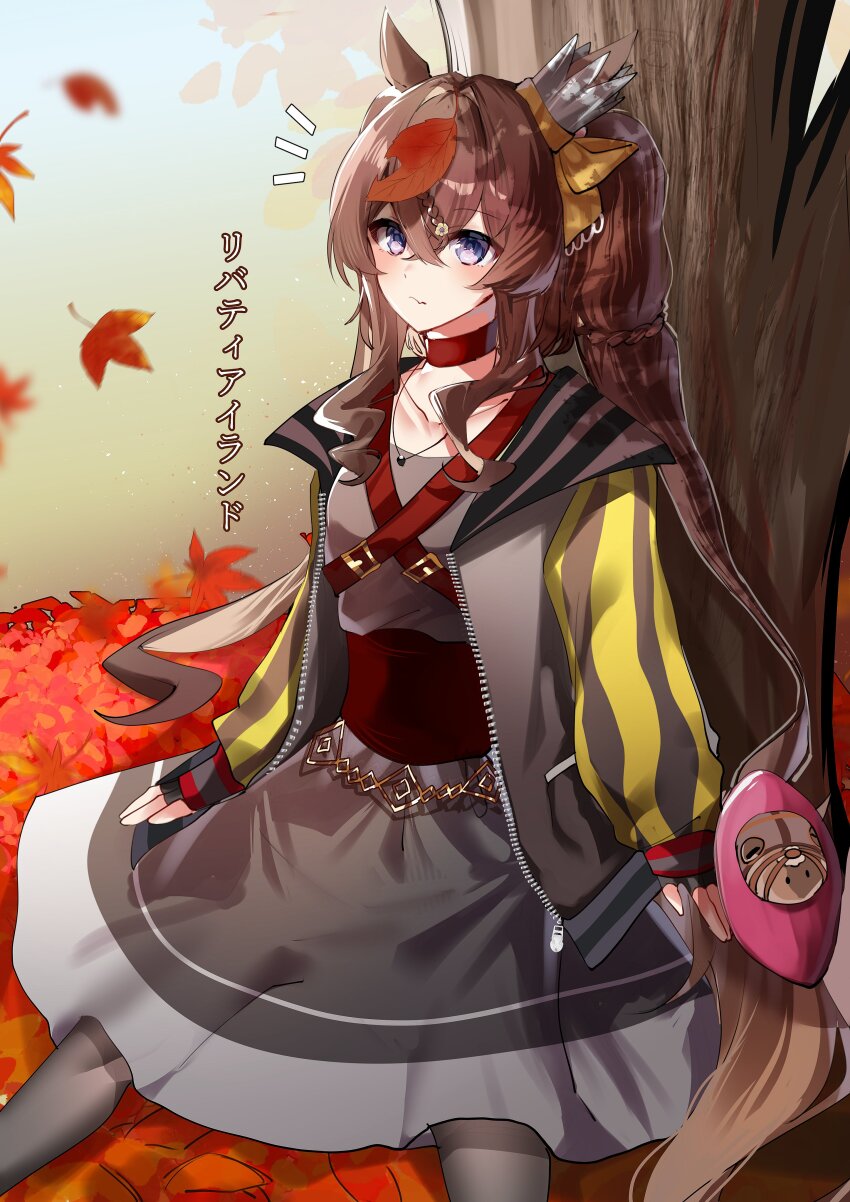 1girl, absurdres, animal_ears, blush, breasts, brown_hair, collarbone, commentary_request