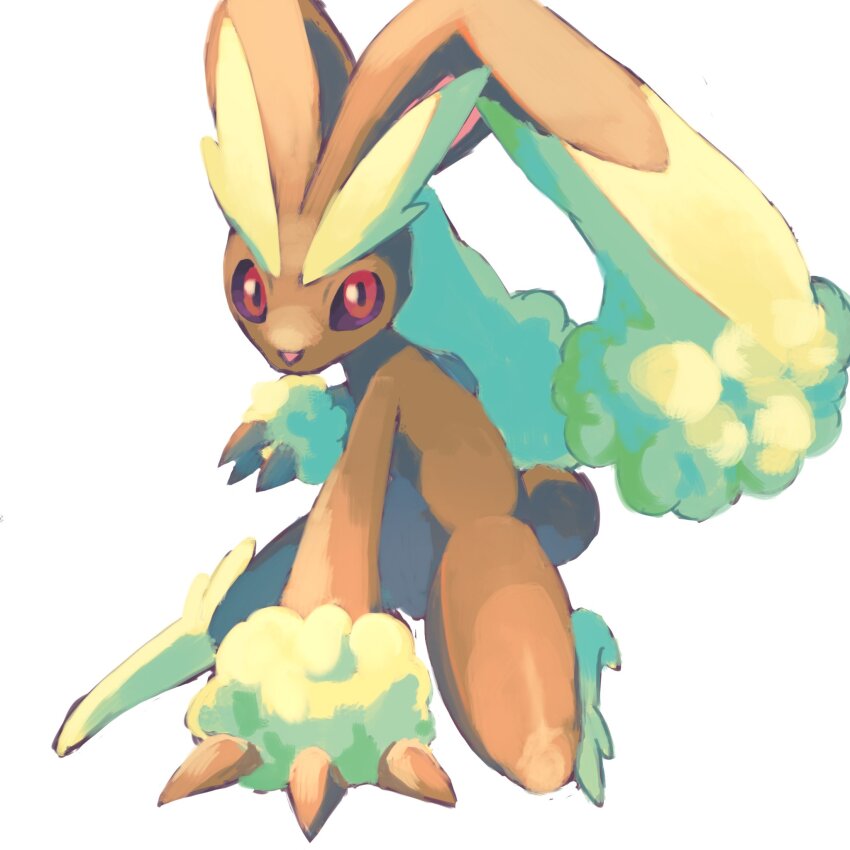 1other, animal_ears, black_sclera, brown_fur, colored_sclera, furry, gen_4_pokemon, highres