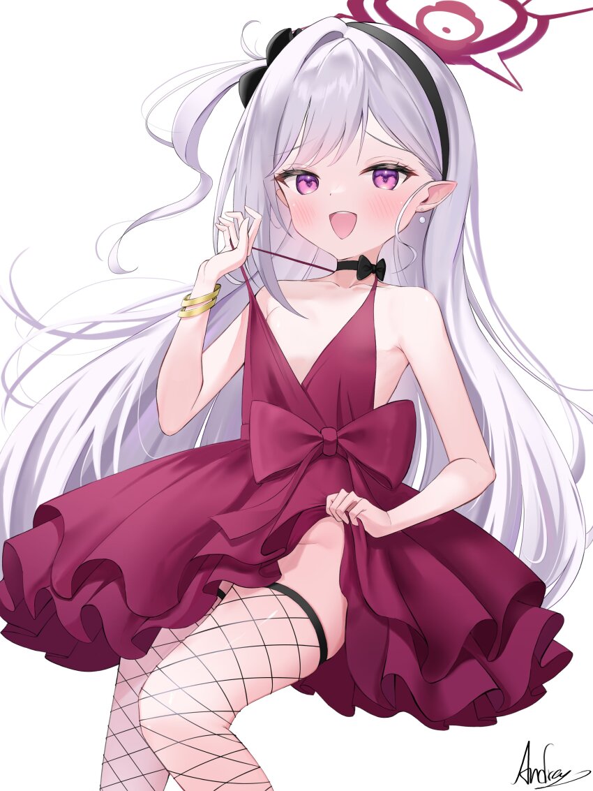 1girl, absurdres, bare_shoulders, black_bow, black_bowtie, blue_archive, blush, bow