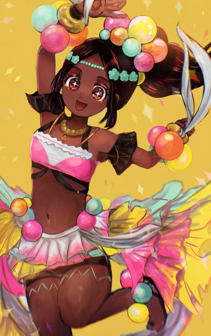 1girl, absurdres, bracelet, dark-skinned_female, dark_skin, eyeshadow, fire_emblem, fire_emblem_engage