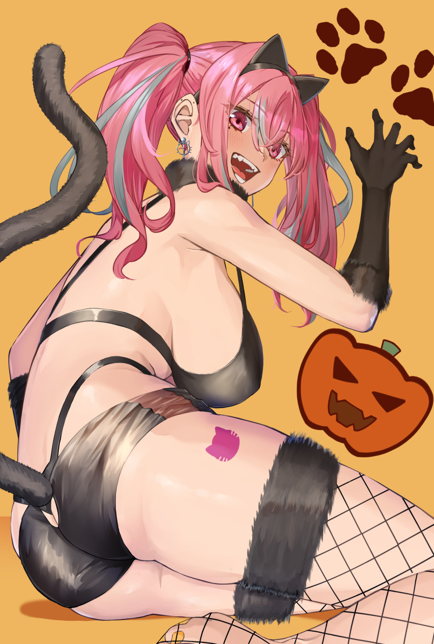 1girl, absurdres, alternate_costume, animal_ears, ass, ass_cutout, azur_lane, bare_shoulders