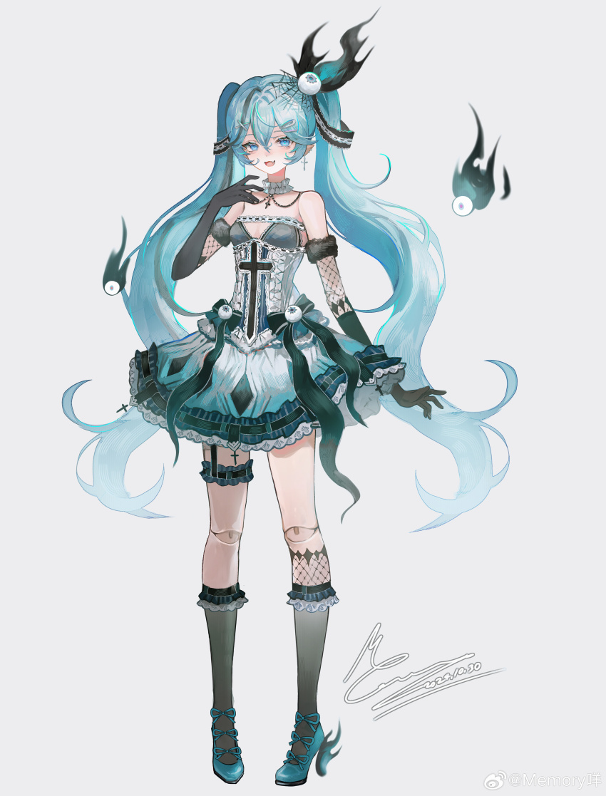 1girl, absurdres, asymmetrical_legwear, bare_shoulders, belt, black_belt, black_gloves, black_socks