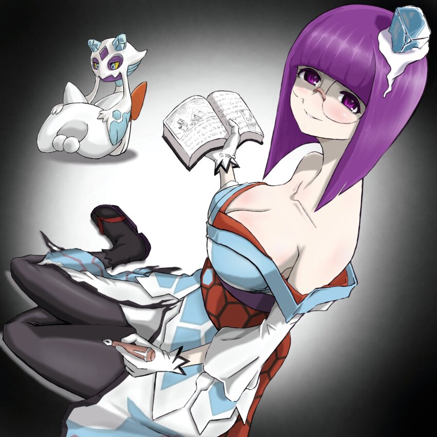 breasts, cleavage, froslass, gen_4_pokemon, highres, large_breasts, nintendo, official_alternate_costume