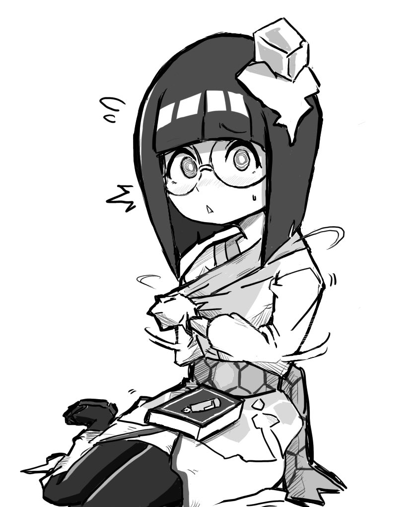 1girl, monochrome, nintendo, official_alternate_costume, pokemon, pokemon_masters_ex, shauntal_(fall_2024)_(pokemon), shauntal_(pokemon)