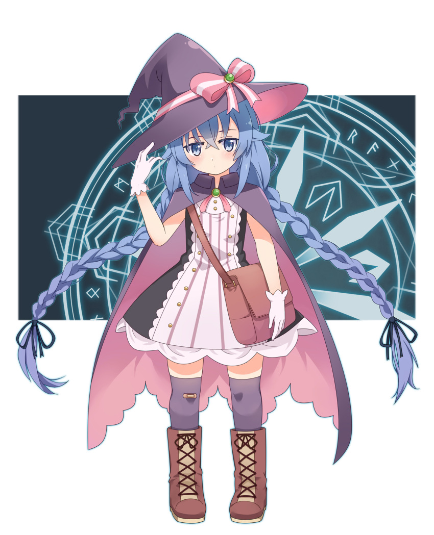 1girl, absurdres, bag, bandaid, bandaid_on_knee, bandaid_on_leg, blue_eyes, blue_hair