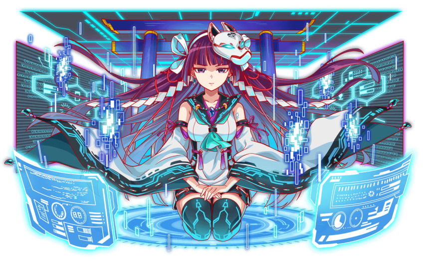 1girl, alternate_breast_size, alternate_costume, anime_coloring, aqua_neckerchief, arm_tattoo, artist_request, bare_shoulders