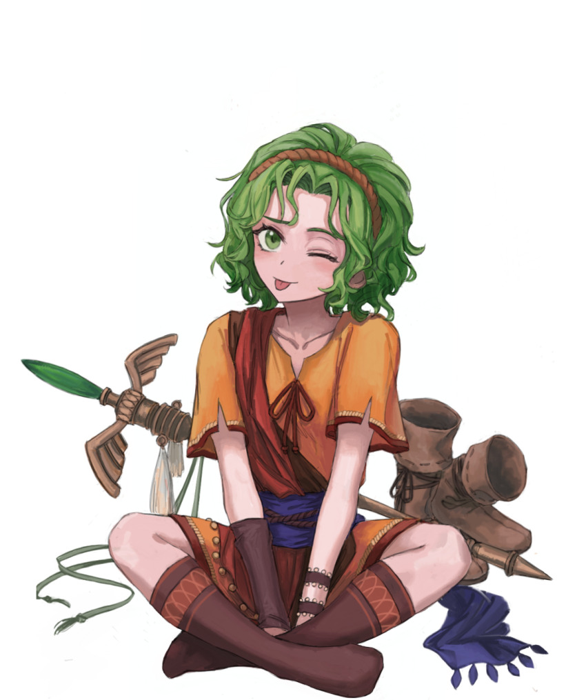 1girl, :p, boots, brown_boots, collarbone, commentary, fire_emblem, fire_emblem:_thracia_776