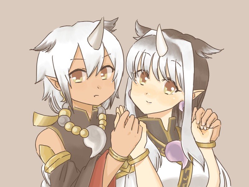 1boy, 1girl, artist_name, artist_request, black_hair, breasts, couple, earrings