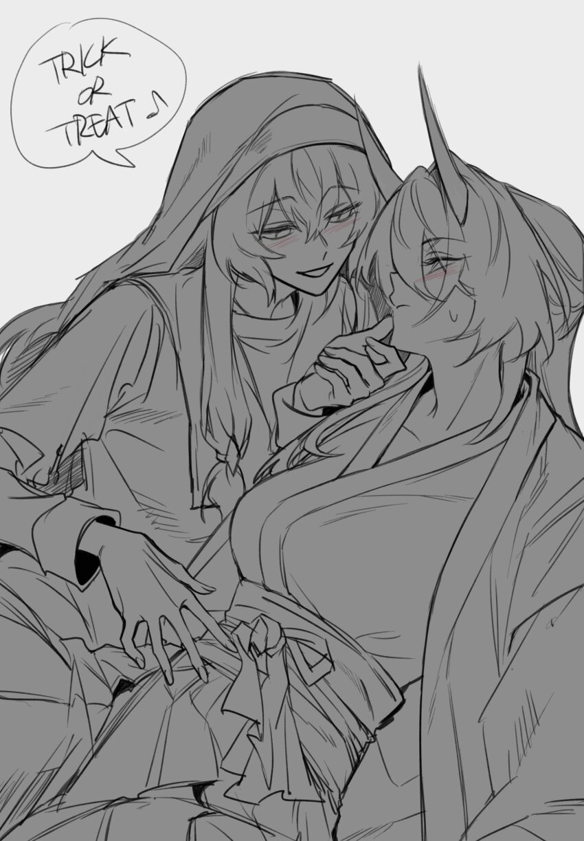 2girls, acheron_(honkai:_star_rail), acheron_(izumo)_(honkai:_star_rail), backgun, black_swan_(honkai:_star_rail), blush, breasts, english_text