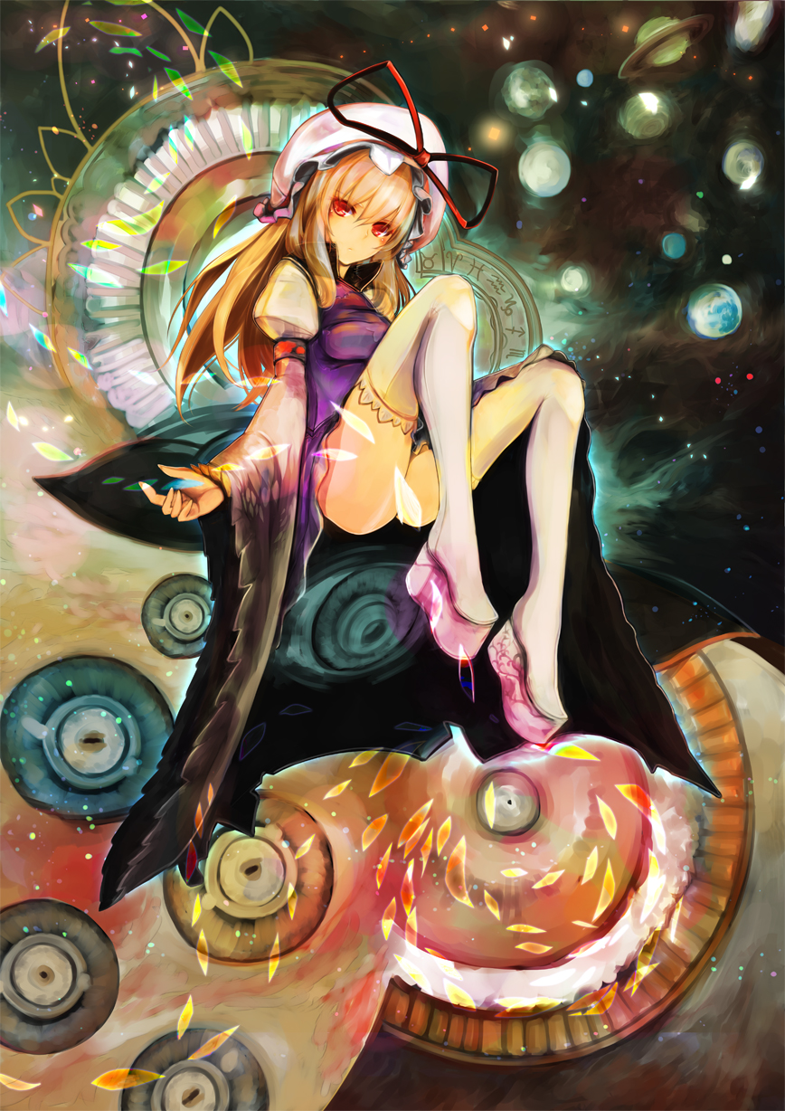 1girl, bad_id, bad_pixiv_id, blonde_hair, boots, female_focus, hat, highres