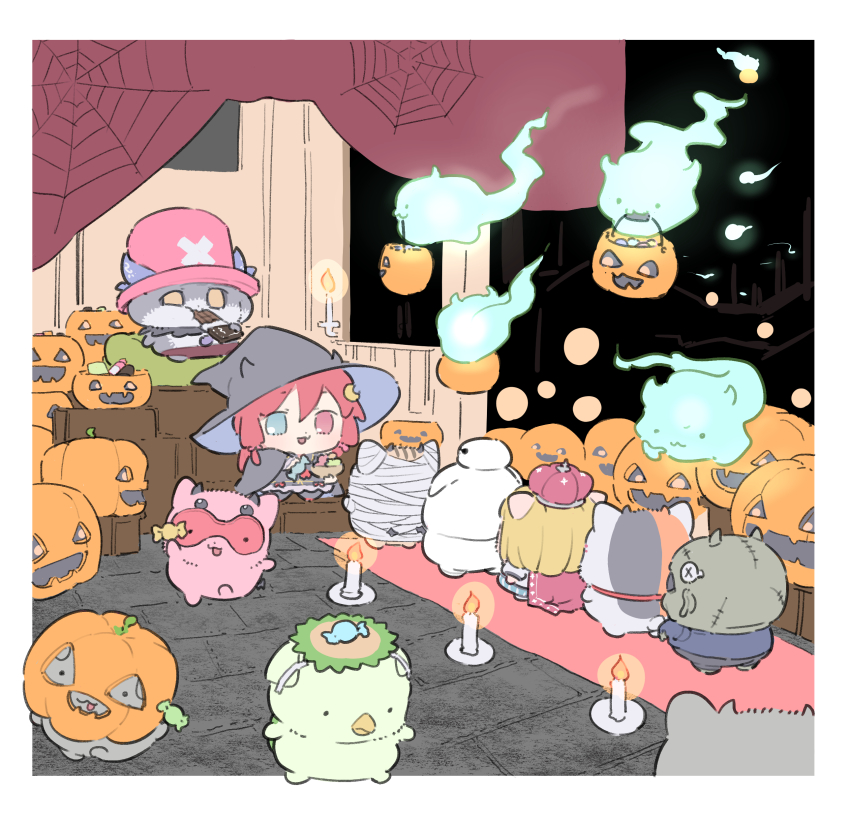 1girl, absurdres, black_cape, black_dress, black_footwear, black_hat, black_sclera, blue_eyes