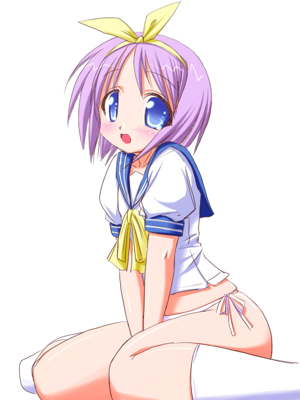 00s, 1girl, blue_eyes, blue_hair, female_focus, hiiragi_tsukasa, hirorin, lucky_star