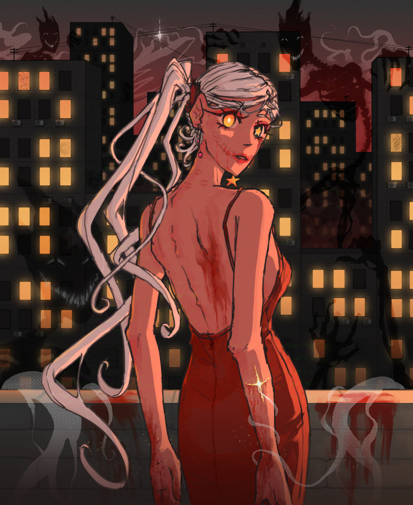 absurdres, building, highres, mystery, nightmare, non-web_source, original, star_(sky)