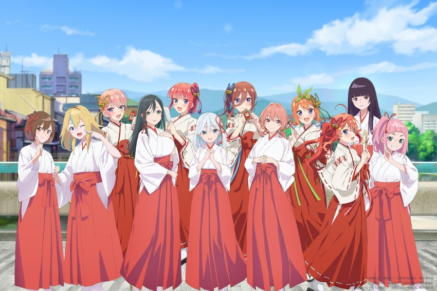 6+girls, ;d, ahoge, amagami-san_chi_no_enmusubi, amagami_asahi, amagami_yae, amagami_yuna, arched_bangs