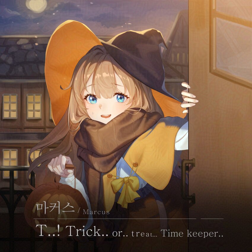 1girl, :d, absurdres, alternate_costume, black_hat, blue_eyes, bow, bowtie