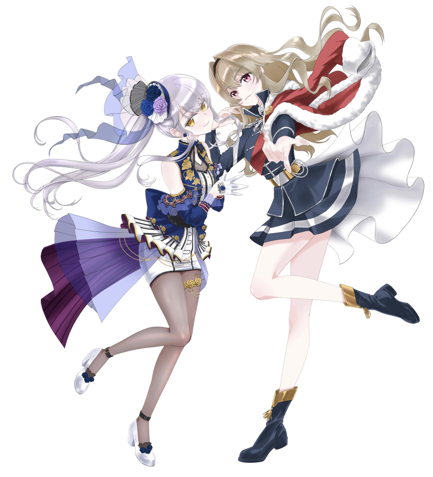 2girls, absurdres, aiba_aina, ankle_strap, bang_dream!, bang_dream!_girls_band_party!, belt, belt_buckle