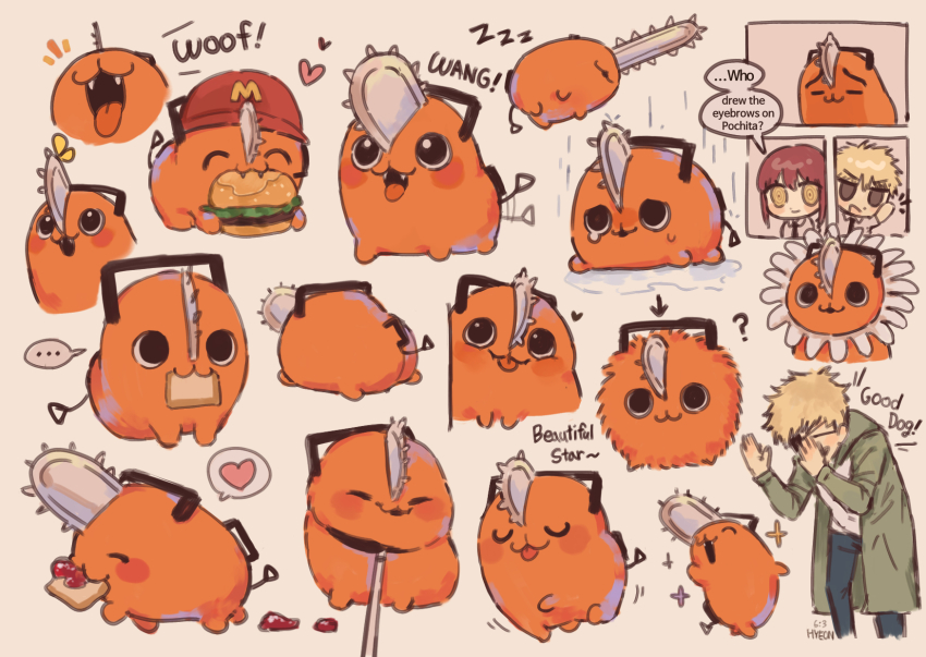 1boy, 1girl, :3, ?, afterimage, arrow_(symbol), black_eyes, black_necktie