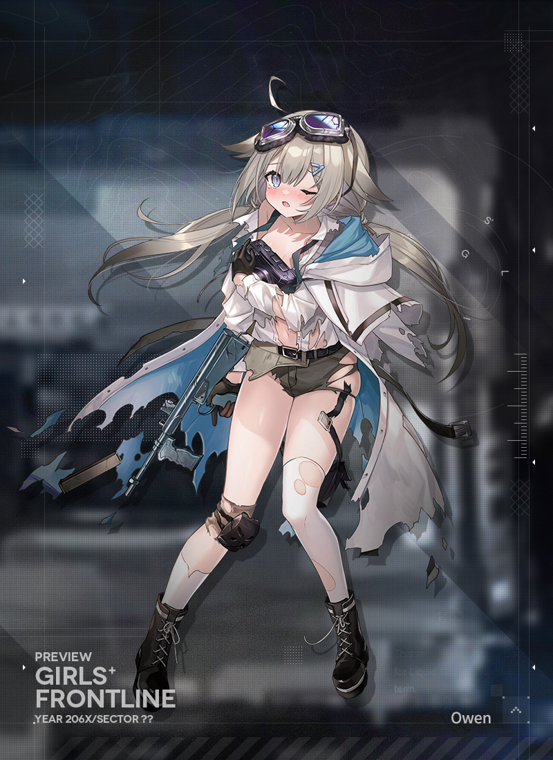 1girl, ahoge, asymmetrical_legwear, belt, belted_coat, black_belt, black_boots, black_gloves