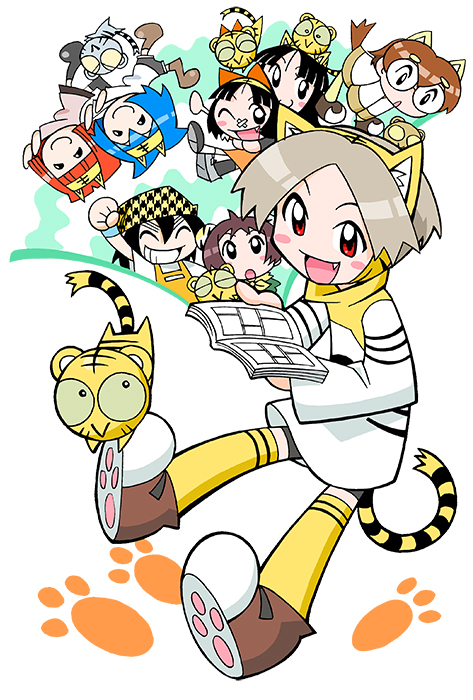 6+girls, :>, age_difference, amu_ru, animal, animal_ear_fluff, animal_ear_hairband, animal_ear_headband