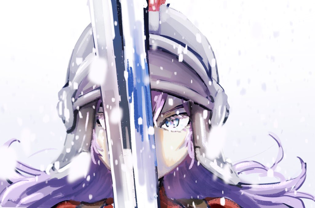 1girl, anessa_(dqb2), blue_eyes, blurry, colored_eyelashes, commentary_request, depth_of_field, dragon_quest