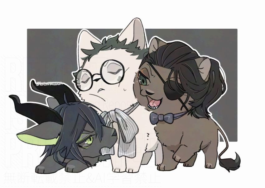 animal, animal_focus, black_background, black_hair, black_sclera, bow, bowtie, cat