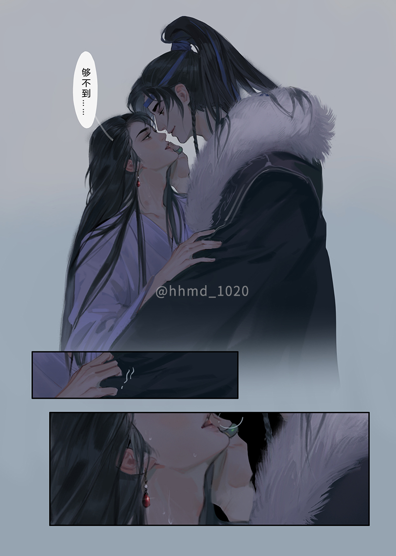 2boys, black_eyes, black_hair, blue_headband, blue_ribbon, braid, chinese_clothes, clothes_grab