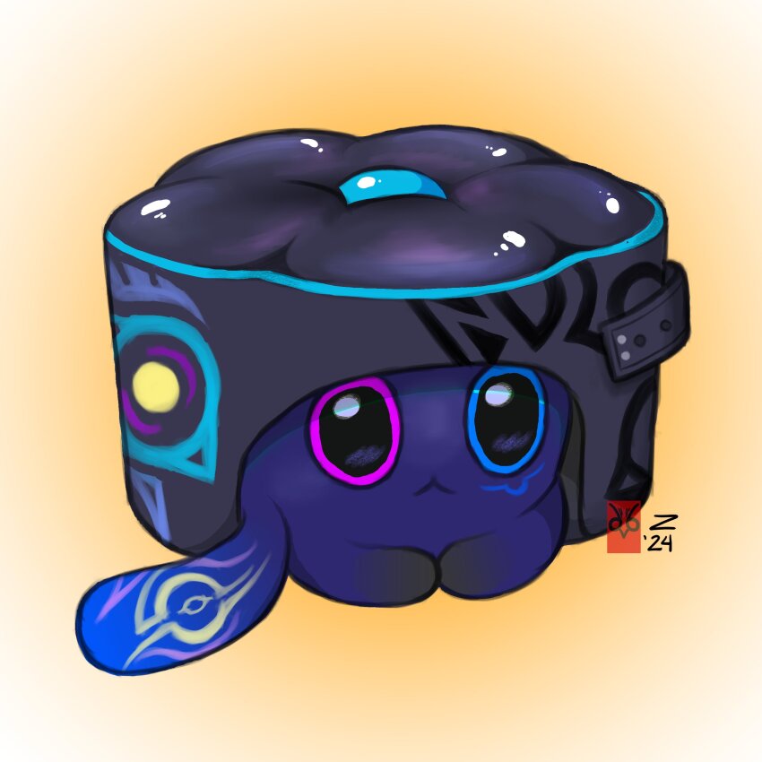 :3, absurdres, animal, animal_focus, animalization, blue_cat, cake, cat, cat_tail, closed_mouth, cokecharon, cake_cat_(honkai:_star_rail), food, genshin_impact, heterochromia, highres, honkai:_star_rail, honkai_(series), no_humans, ororon_(genshin_impact), simple_background, tail