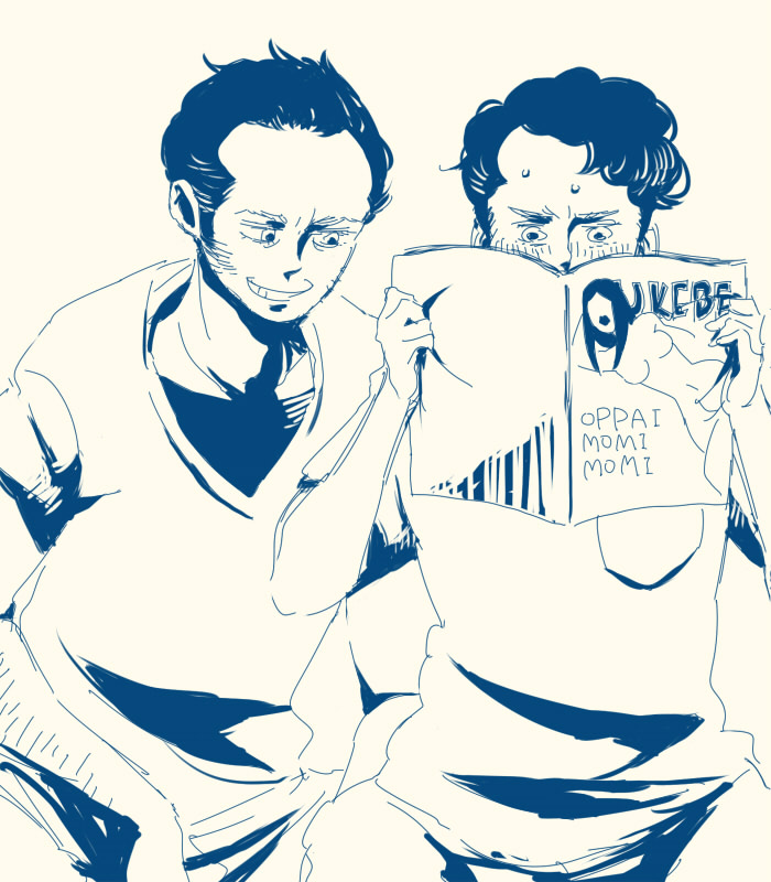 breasts, grin, jack_nicholson, magazine, one_flew_over_the_cuckoo's_nest, panties, patient, randle_mcmurphy