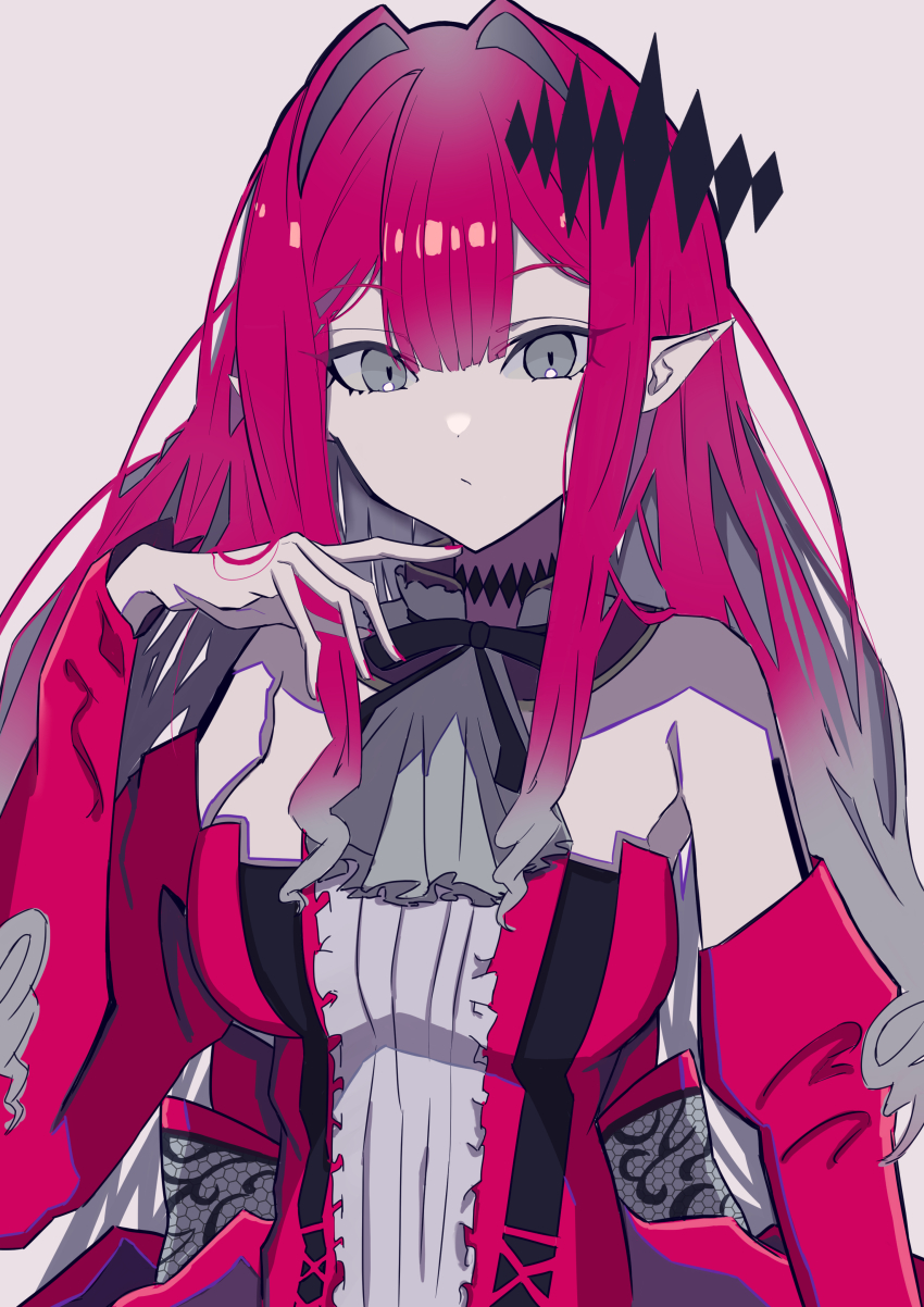 1girl, absurdres, baobhan_sith_(fate), baobhan_sith_(first_ascension)_(fate), bare_shoulders, breasts, detached_sleeves, dress