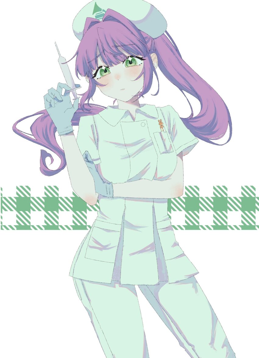 1girl, breast_pocket, breasts, closed_mouth, collared_shirt, commentary_request, contrapposto, cowboy_shot